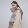 Plaid Scarf Women's Imitation Cashmere Style Versatile Autumn and Winter Warm Shawl Scarf