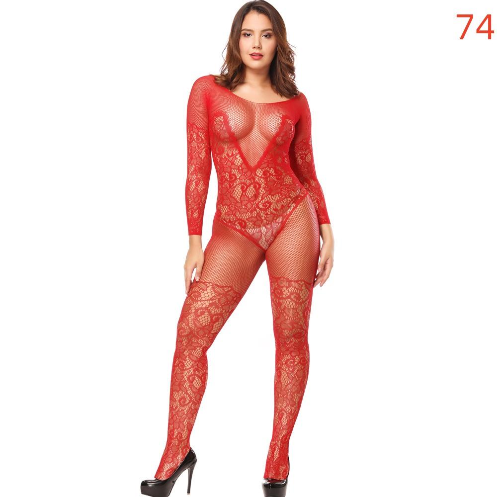 New Fashion Plus Size Women Fishnet Body Stocking Underwear Sexy Bodysuit Lingerie