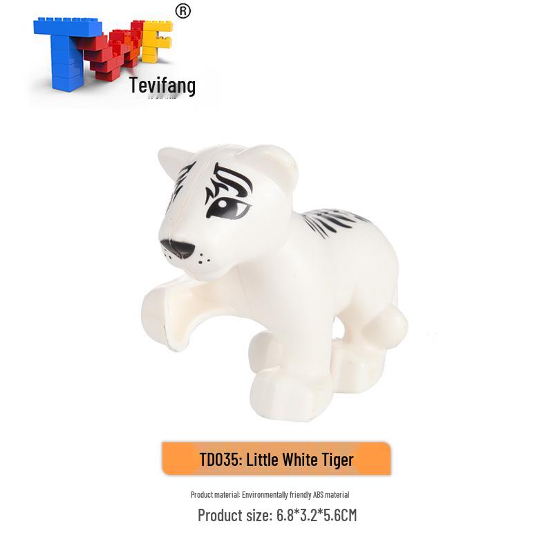 Крупные строительные блоки из частиц: Совместимые Игрушки для Обучения Животным Фермы Прерии Океана для Детей