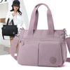 Large Capacity Tote Bag Nylon Shoulder Bag Solid Color Women's Crossbody Bag Multi-Compartment Handbag