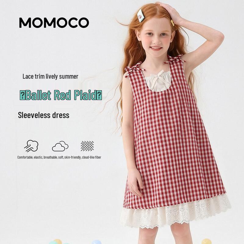 MOMOCO Girls' Fashion Sweet Sleeveless Summer Dress