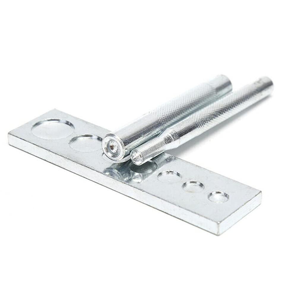 HappyHome Caulking Tool, Hammering Table, Eyelet, Leather Craft, Batting Stick, 11-piece Set, Hook Hammering, Caulking, Special Case Included