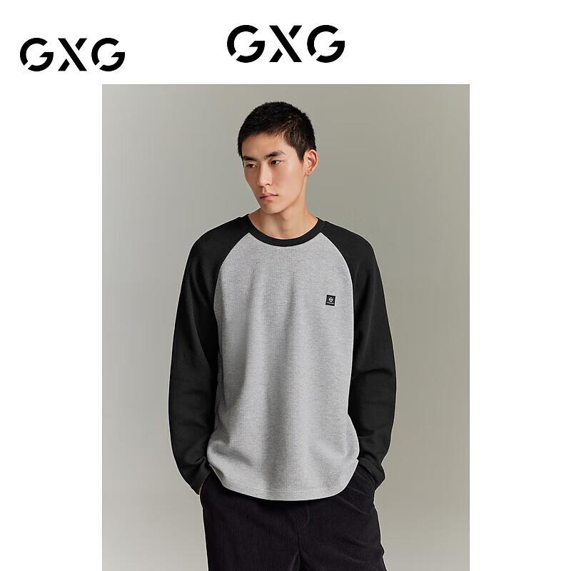 Мужская вафельная футболка с длинным рукавом GXG