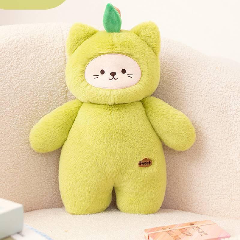 Peach Fruit Series Dog Pear Cat Potato Bear Plush Toy Stuffed Doll Decoration