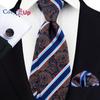 Three-piece Set Paisley Fashion Business Men's Tie Includes Tie Cufflinks Handkerchief