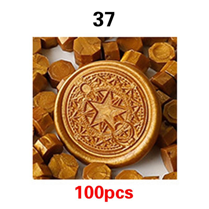 100PCS51Colors Wax Bean Envelope Invitation Letter Stamp Sealing Wax Special Mud Sealing Wax