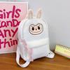 Cartoon Labubu Lovely Plush Backpack Girl Heart Large Capacity Outward Commuting Shoulders Bag Kids Birthday Gift