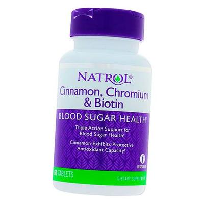 Корица, Хром и Биотин, Cinnamon, Chromium & Biotin, 60таб (71358010)