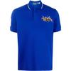 Polo SS23 Animal Pattern Straight Fit Short Sleeve Polo Shirt Men tops Blue 710900614-003