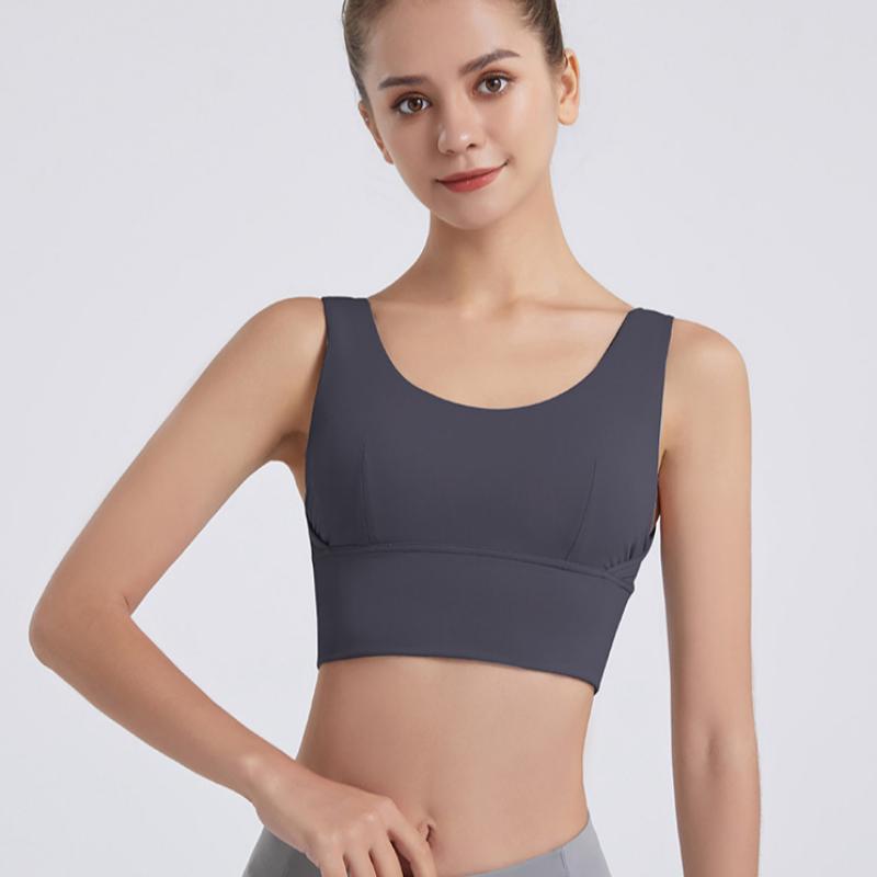 Новый U-образный красивый бюстгальтер для йоги и занятий спортом, высокоинтенсивный бег, ударопрочный, фитнес, собранное нижнее белье