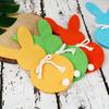 6PCS/Set Easter Bunny Felt Cutlery Holder Bag Tableware Knife Fork Cover Bag Party Accessories Happy Easter Party Decorations