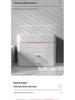 Handheld LED Makeup Organizer with Mirror and Large Storage Capacity