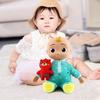 Музыкальная поющая плюшевая кукла-игрушка с мягким наполнителем из полипропиленового хлопка, надавливает на животик для песен перед сном, включает в себя маленькую подушечку, плюшевых мишек, интерактивную поющую игрушку