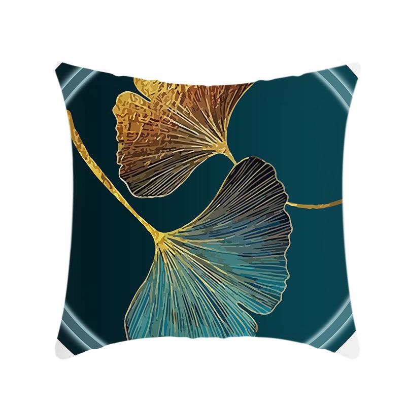 Новая серия «Легкая роскошь» Наволочка с принтом листьев гинкго для дома, дивана