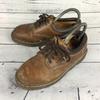 Vintage 80s-90s Rare Made In England Dr. Martens Low Cut Boots Size 24.5cm Brown Bouncing Sole(USED)