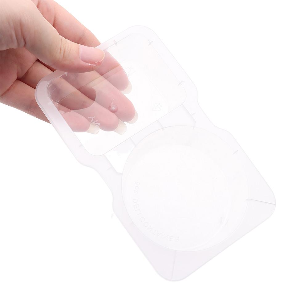 Transparent 2 Compartment Snack Containers Double Compartment Snack Containers  For Travel Snacks