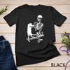 Skeleton Holding Cat Scary Costume Skull Kitten Halloween Tee Unisex T-shirt