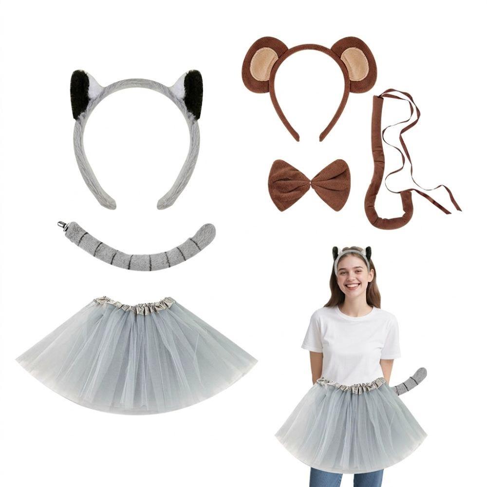 Unique Kids Monkey Headband Funny Animal Costume Props Monkey Ear Headband Cosplay Performance