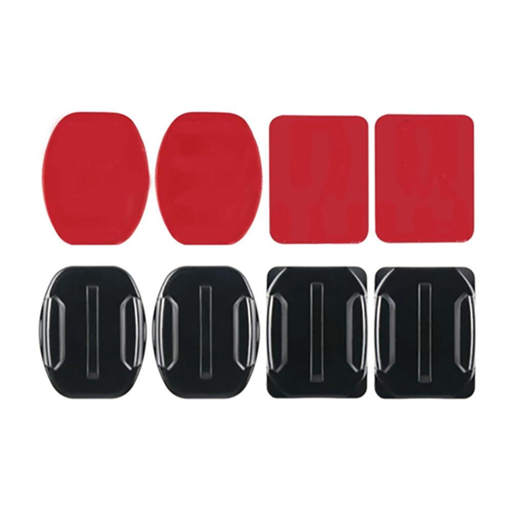 8 шт. Плоские и изогнутые клейкие площадки с липким слоем для GoPro HERO 11/10/9/8/7