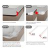 4Pcs Bed Sheet Holder with Silicone Lock Strip Heavy Duty Bedsheet Corner Fastener Keep Sheets Tight All Mattress Size Fitted Sheet Fixing Clip Keeper