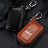 1Pcs Leather Emblem Car Key Case Keychain Zipper Key Case Bag For Mazda CX5 2 CX3 CX9 MX5 RX8 Axela Demio MS CX5 2 Axela Demio Atenza MS GJI GH BK MP
