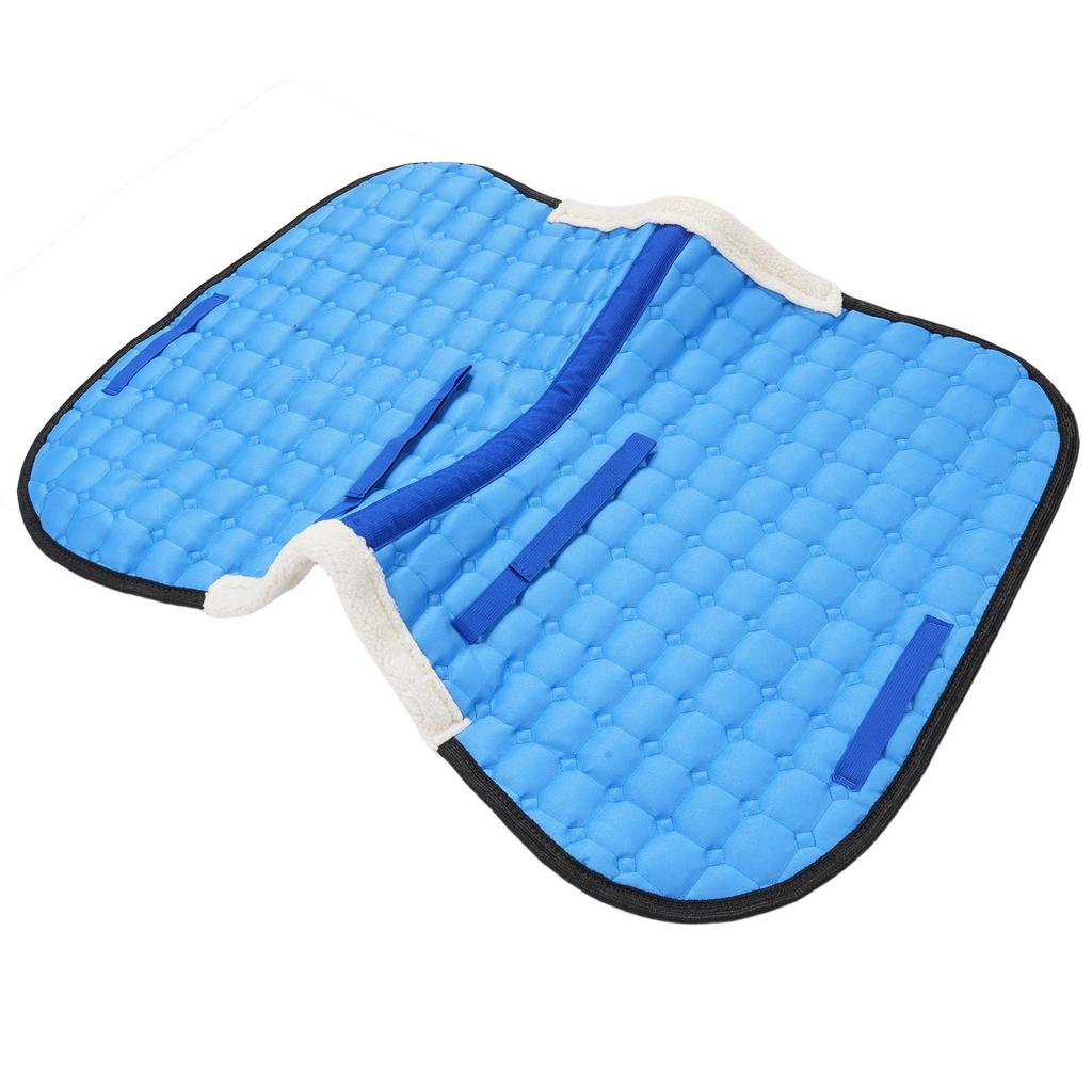 Потник для лошади Впитывающий пот Нескользящий Удобный Стильный 3D-крой Сиденье для верховой езды Потник Черный