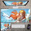 2026 Высокое разрешение ONE PIECE Кожаный коврик для мыши Большой Мальчики Анимация Киберспорт Игра Коврик для клавиатуры Луффи Коврик для компьютерного стола Водонепроницаемый коврик для мыши