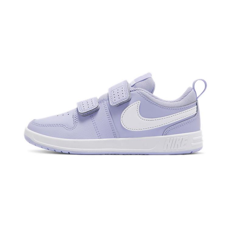 Nike Pico 5 Амортизирующие Низкие Детские Повседневные Кроссовки Бело-Фиолетовые Дети Возраст 3 7 Лет AR4161-500