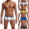 Мужское сексуальное нижнее белье, шорты с буквенным принтом, трусы с выпуклым мешочком