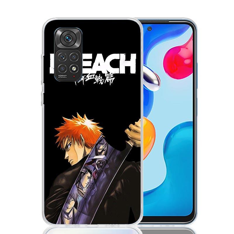 Kurosaki Ichigo Bleach Phone Case For Xiaomi Redmi Note 15 14 13 12S 12 Pro Plus 11S 11E 11 11T 10S 10 Art Soft Pattern Cover Re