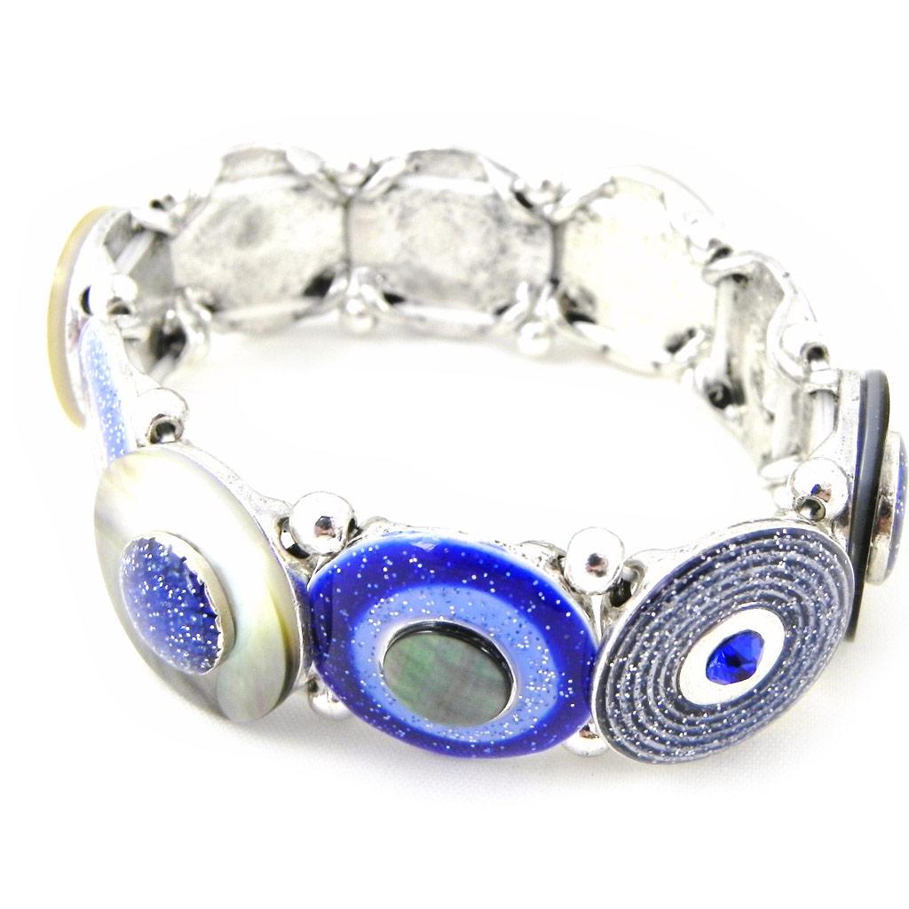 NOA [H0850] - Blue 'Bora Bora' Designer Bracelet