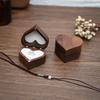 Ring Box Ultra-Light Item Storage Comfortable To Touch Love Heart Shaped Wedding Ring Box Jewelry Container for Home