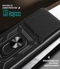 For Infinix Note 40 Case Slide Camera Armor Phone Case for Infinix Note 40 Pro 4G 5G Note40 Pro Plus Car Holder Ring Black Cover