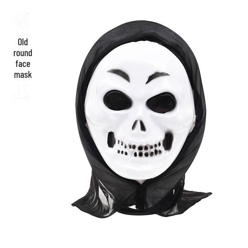 Страшная маска черепа на Хэллоуин и набор перчаток зомби