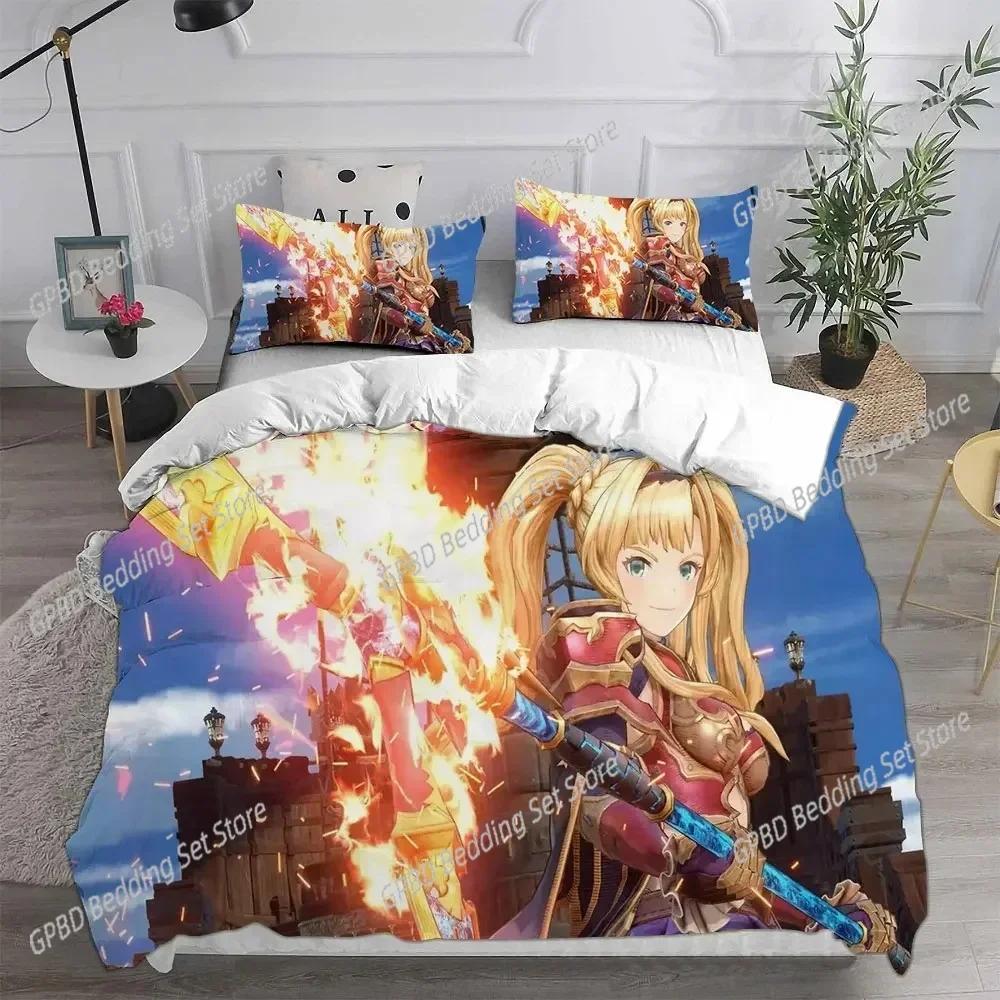 Роскошные новые 3D-печатные комплекты постельного белья Granblue Fantasy Одеяло Покрывало Наволочка Детские Взрослые Домашний текстиль