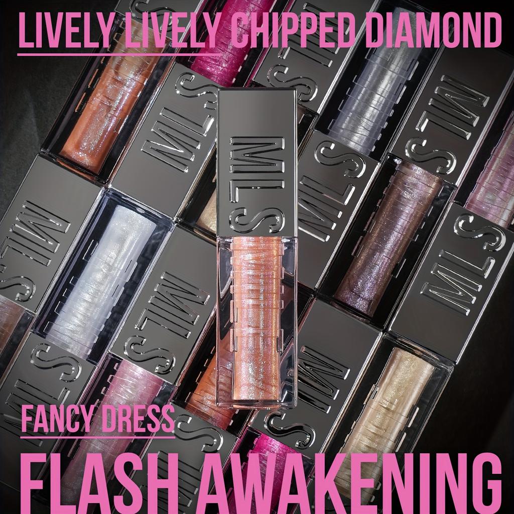 Блеск для губ Sparkling Diamond, 6 цветов, увлажняющая нелипкая формула, жидкая помада для губ, идеальный вариант для праздничных вечеринок и подарков