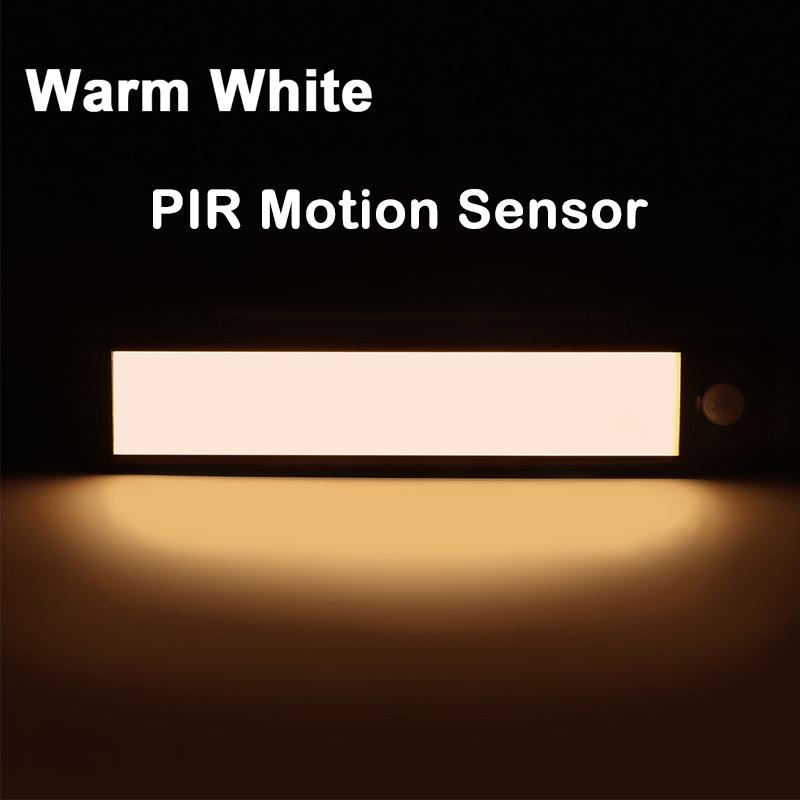 Ultra-thin USB LED Cabinet Light Hand Sweep / PIR Motion Sensor LED Rechargeable Aluminum Kitchen Lamp Portable Night Lighting