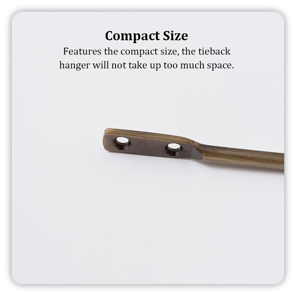 Curtain Tie Back Hook Fixed Tool Organization Hooks Loop Fixing Holder Wall Mount Curtains Hanger Kit Holding Component