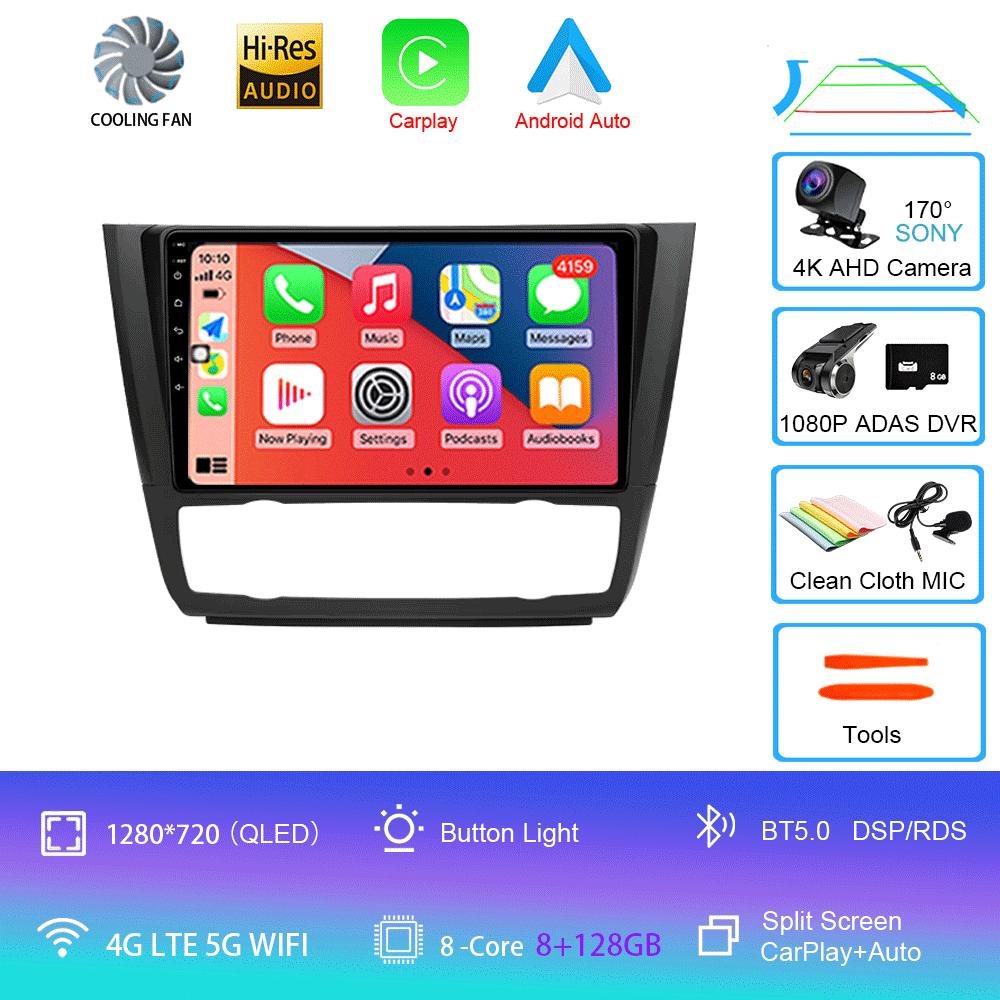 Car Radio Android 14 For BMW 1 Series E81 E82 E87 E88 2004 - 2012 Carplay Multimedia Video Player Serero Auto No 2Din DVD