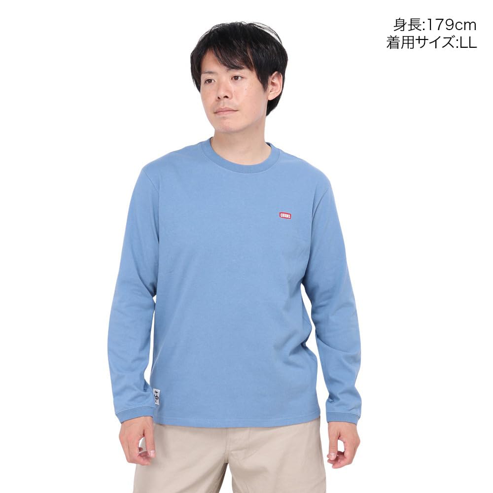 Футболка мужская с логотипом Retro Booby, матовая, синяя [Chums], размер L/S, лейтенант.