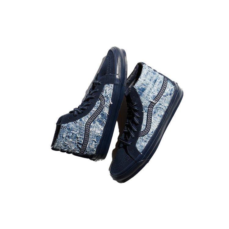 FDMTL x Vans OG Sk8-Hi LX Поношенный Индиго Унисекс Кроссовки Синий VN0A4BVB5WP