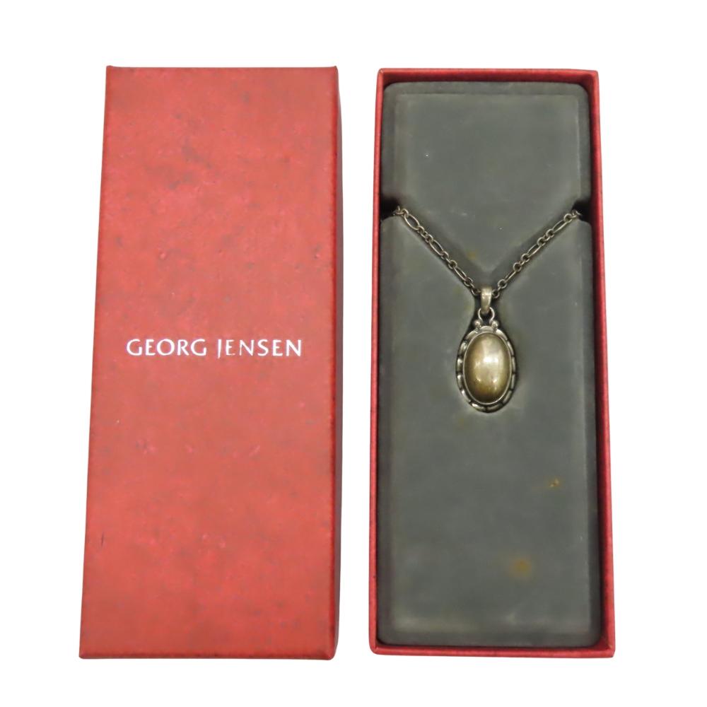 Used Georg Jensen Necklace Heritage Year 2001 Silver925 11.5g Silver Pendant