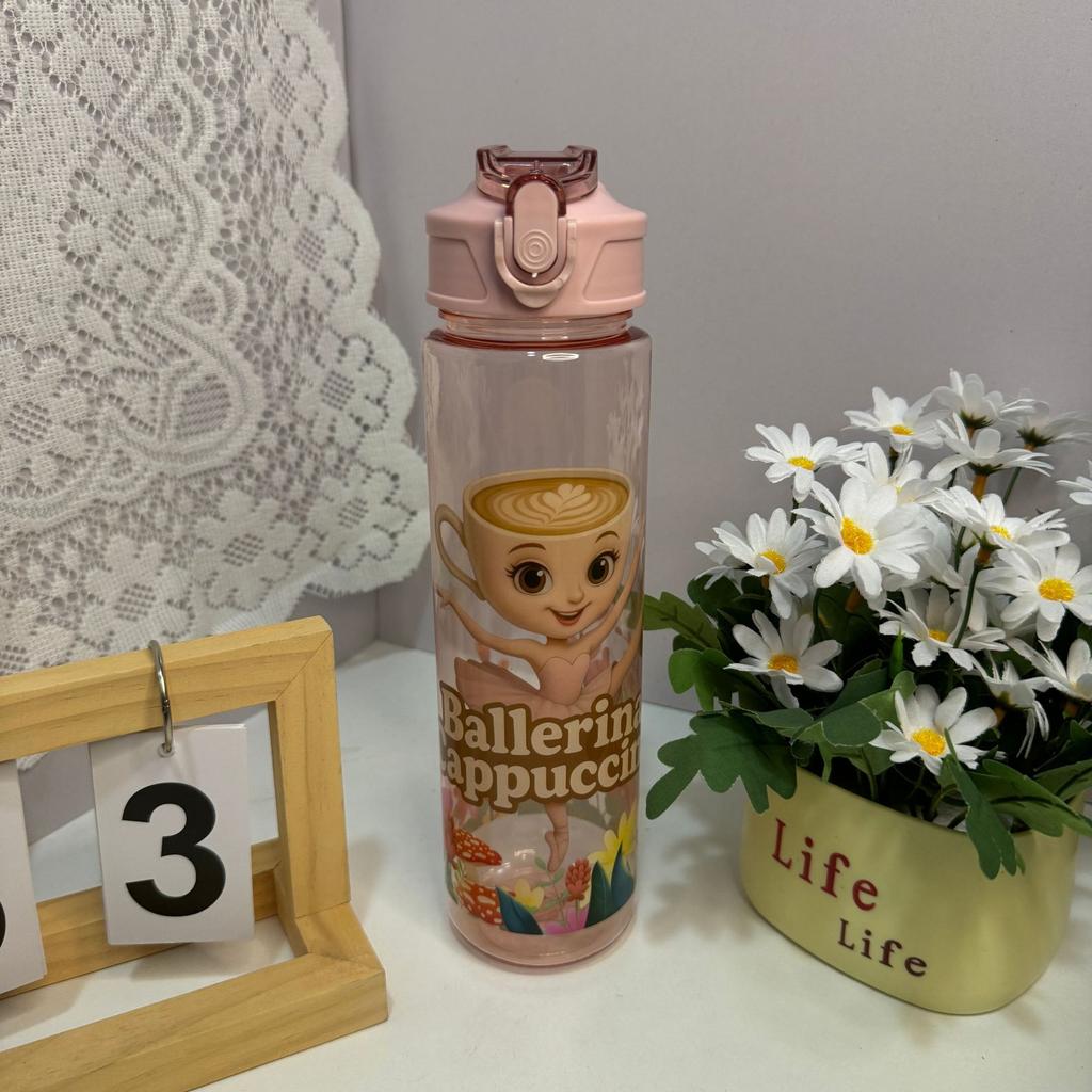 Italian Brainrot Water Bottle Tung Tung Tung Sahur Water Cup With Straw Football Sports Water Kettle Easter Valentine'S Day Gift