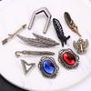 Vintage Alloy Brooches: Unisex Retro Accessories for Wedding Dresses, Backpacks, Denim Jackets