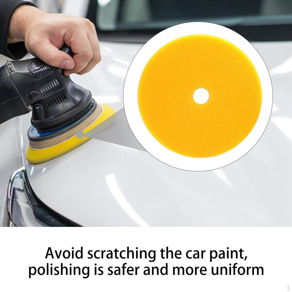 5-дюймовый полировальный диск для автомобиля с креплением на липучке для финишной обработки поверхности
