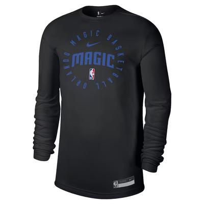 Orlando Magic 2024/25 Legend На площадке Тренировочная футболка с длинным рукавом и круглым вырезом NBA Мужские топы HF1503-010