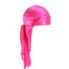 Pre-Tied Silk Durag Elastic Turban Hijab Fashion Head Wrap  Men Women