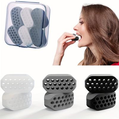 Силиконовый тренажер для линии челюсти, жевательный шарик для челюсти, фитнес-тоник для лица, тренажер для мышц лица и шеи, упражнения для подбородка и щек, подводка для подбородка