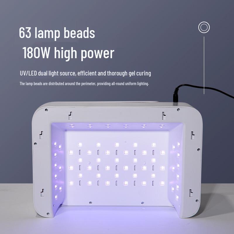 Многофункциональная УФ-сушка для ногтей: Быстросохнущая гель-лаковая машина с подставкой для рук, салонная двухручная лампа для просушки