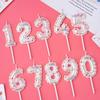 1 шт. Белая Свеча-Цифра от 0 до 9 в Форме Шарика Декорация для Торта на День Рождения Детский и Взрослый Декор для Празднования Дня Рождения Праздничные Принадлежности